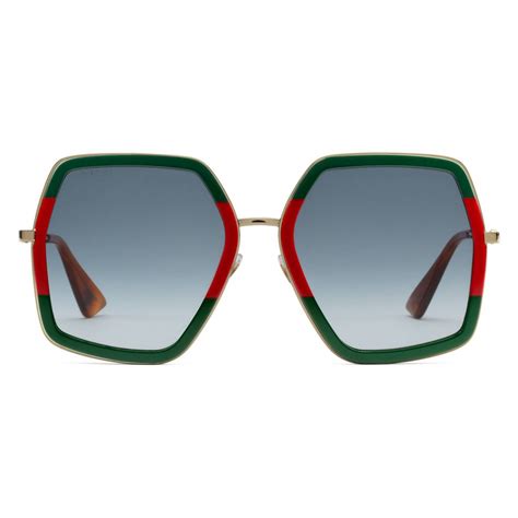 red and green lines for gucci|green and red Gucci sunglasses.